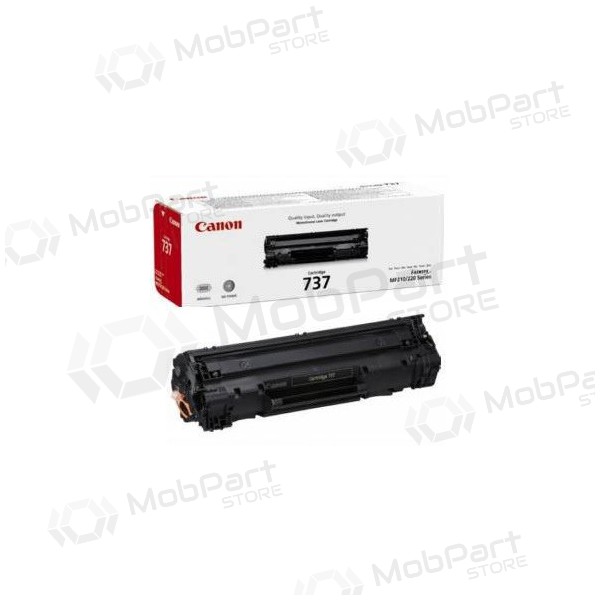 Canon CRG 737 (9435B002) svart tonerkassett för laserskrivare, 2100 sidor.