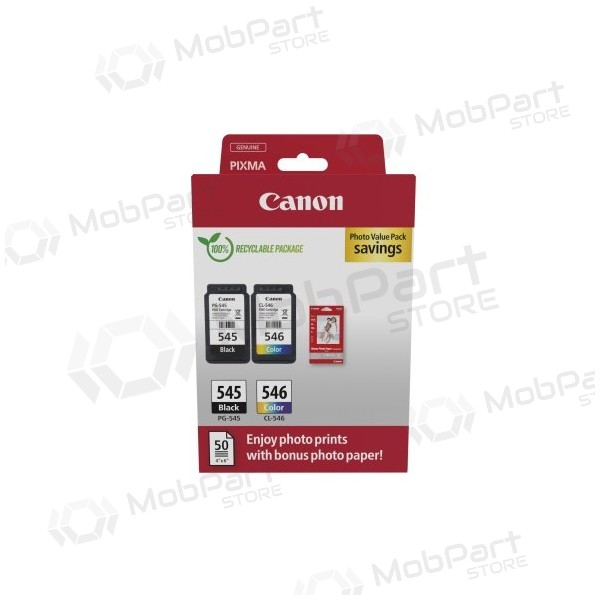 Canon PG-545/CL-546 (8287B008) Bläckpatronpaket, BK/CMY