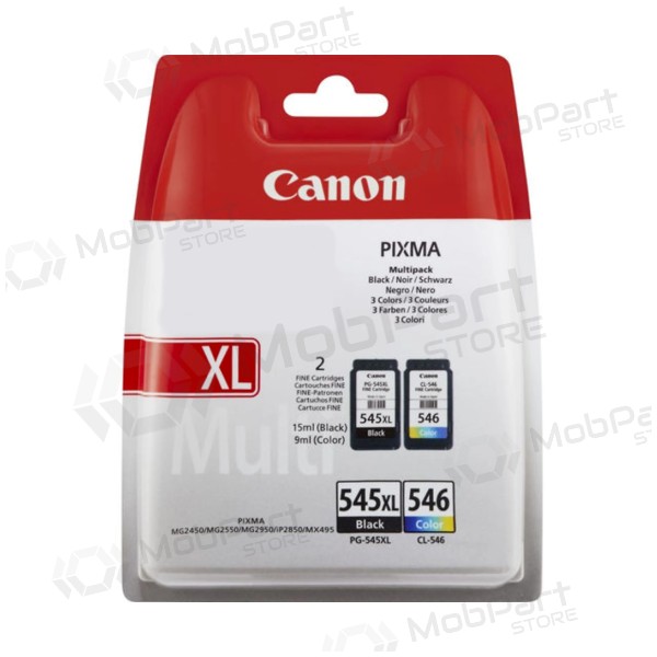 Canon PG-545XL/CL-546 (8286B010) Bläckpatronpaket, BK/CMY
