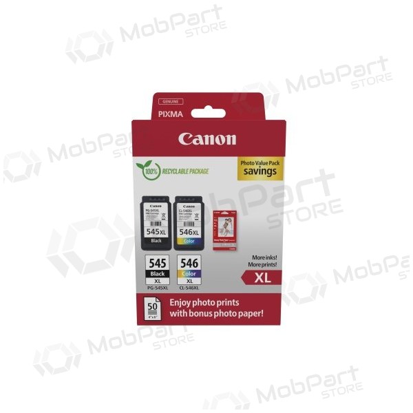 Canon PG-545XL/CL-546XL (8286B011) Photo value pack Bläckpatronpaket, BK/CMY