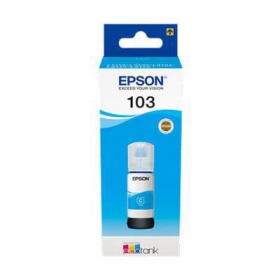 Epson 103 EcoTank - (C13T00S24A), cyan patron för bläckstråleskrivare, 65 ml