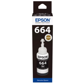 Epson 664BK (C13T66414A) Bläckpåfyllningsflaska, Svart