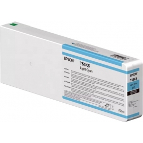 Epson T55K5 (C13T55K500) 700 ml bläckpatron, ljus cyan