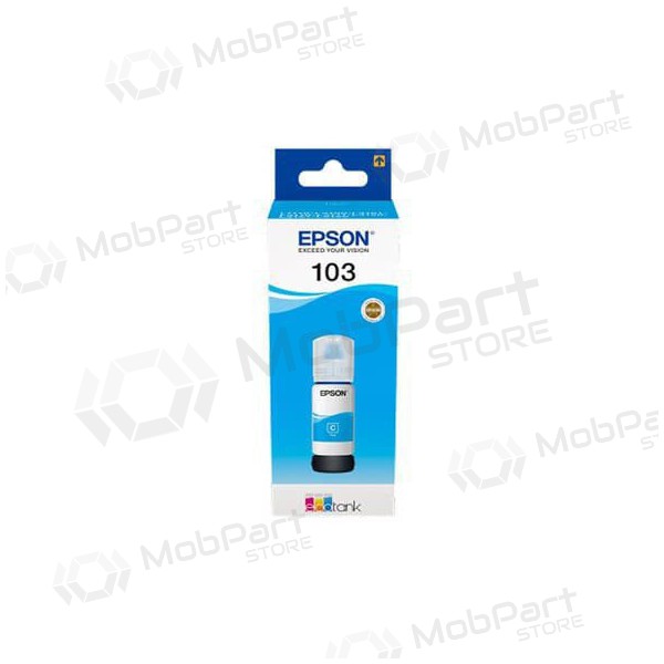Epson 103 EcoTank - (C13T00S24A), cyan patron för bläckstråleskrivare, 65 ml
