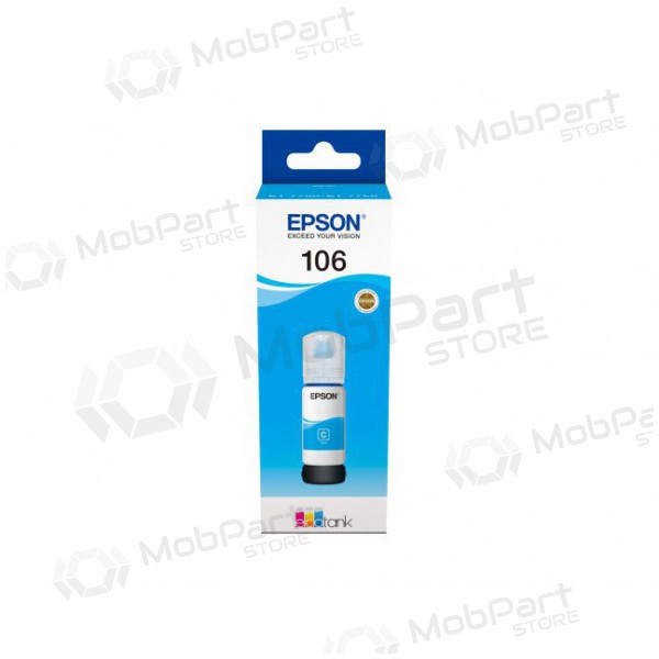 Epson 106 (C13T00R240), cyan bläckpatron för bläckstråleskrivare, 70 ml