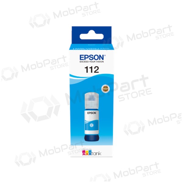 Epson 112 EcoTank (C13T06C24A) bläckpåfyllningsflaska, cyan