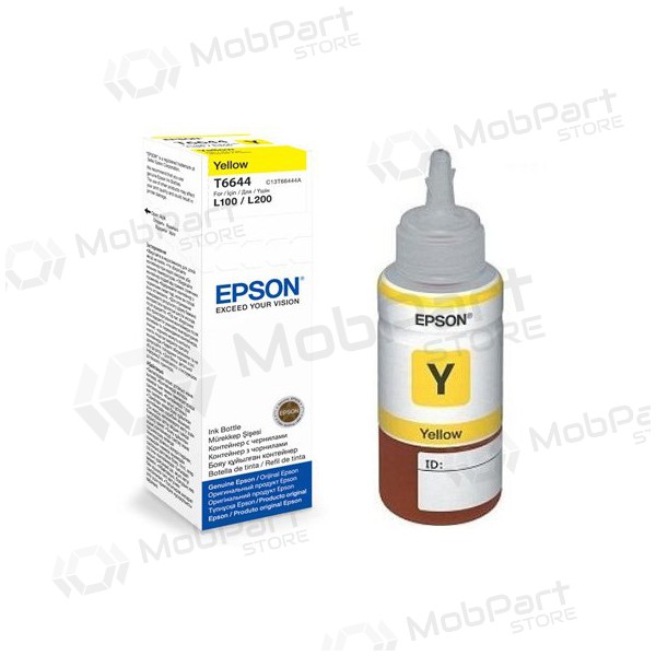 Epson - C13T66444A, gul bläckpatron för bläckstråleskrivare