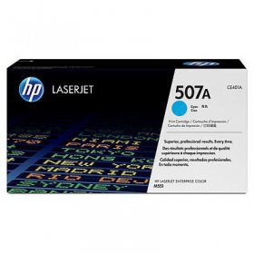 HP No.507A (CE401A), himmelsblå patron för laserskrivare, 6000 sidor.
