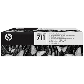 HP No.711 (C1Q10A), Svart, himmelsblå, Purpurinė, Gul rašalinio spausdintuvo galvutė