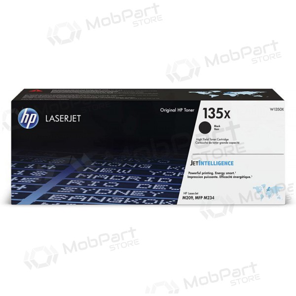 HP 135X (W1350X), svart patron för laserskrivare, 2400 sidor.