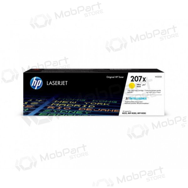 HP 207X W2212X, gul tonerkassett för laserskrivare