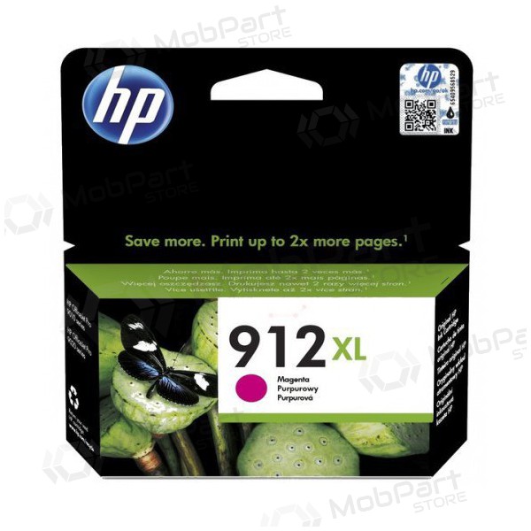 HP (3YL82AE, 912XL), lila bläckpatron för bläckstråleskrivare, 825 sidor.