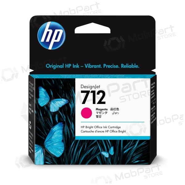 HP 712 (3ED68A) bläckpatron, magenta (SPEC)