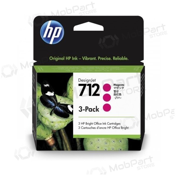 HP 712 (3ED78A) Bläckpatron, Magenta (SPEC)
