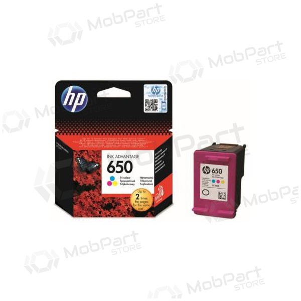 HP No.650 (CZ102AE), trefärgad patron för bläckstråleskrivare