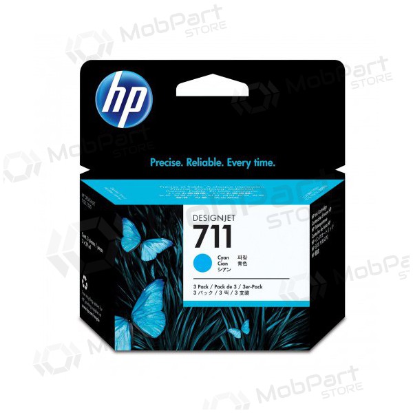 HP No.711 (CZ134A), cyan bläckpatron för bläckstråleskrivare