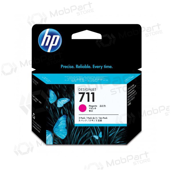 HP nr 711 - CZ135A, magenta patron för bläckstråleskrivare