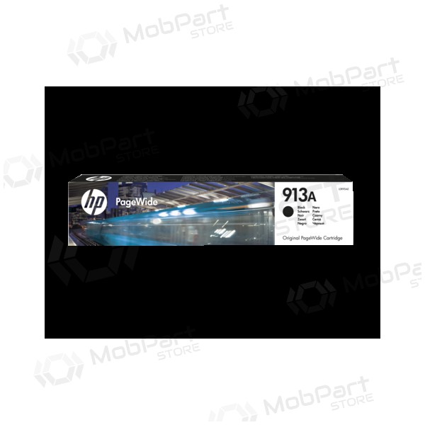 - HP No.913A (L0R95AE), svart bläckpatron för bläckstråleskrivare, 3500 sidor.