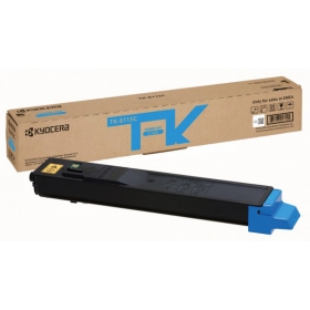 Kyocera (1T02P3CNL0, TK-8115C), himmelsblå patron för laserskrivare, 6000 sidor.
