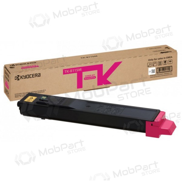 Kyocera (1T02P3BNL0, TK-8115M),  patron för laserskrivare, 6000 sidor.