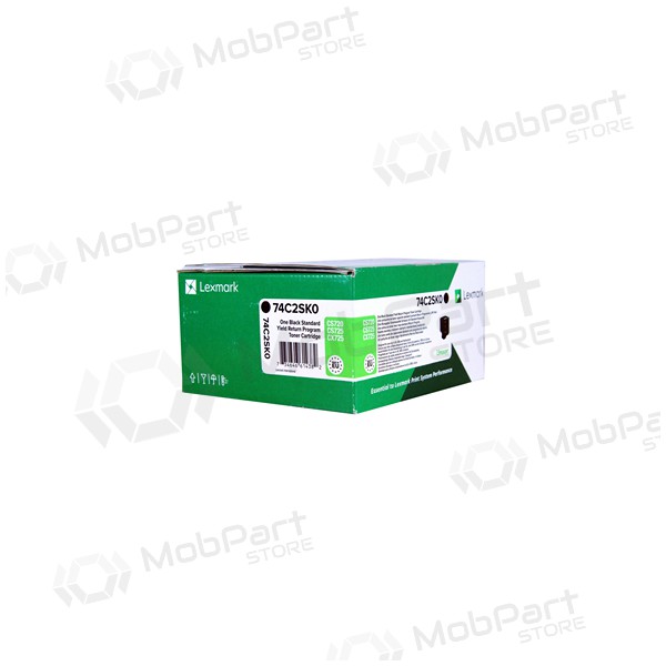 Lexmark (74C2SKE/ 74C2SK0 ), svart patron för laserskrivare, 7000 sidor.