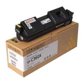 Ricoh SP C360X (408253) Lasertoner, Gul