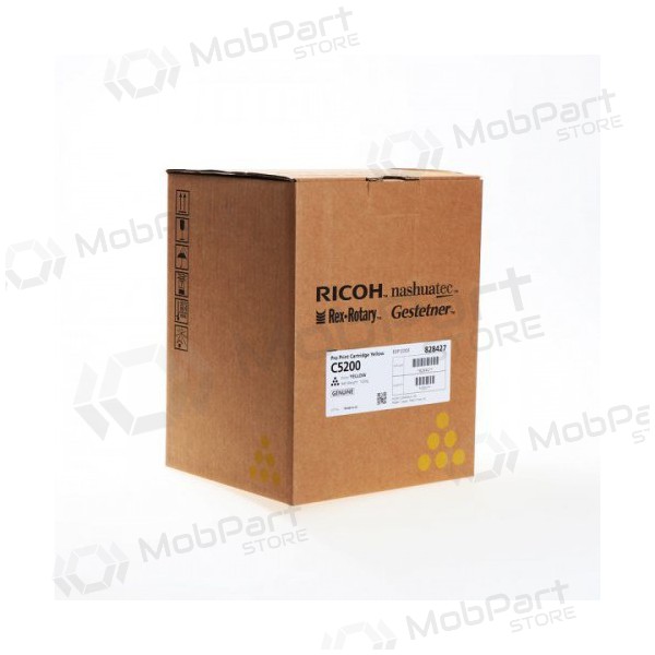 Ricoh C5200 (828427), gul tonerpatron för laserskrivare, 24000 sidor.