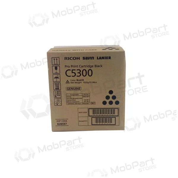 Ricoh C5300 (828601), svart patron för laserskrivare, 31000 sidor.