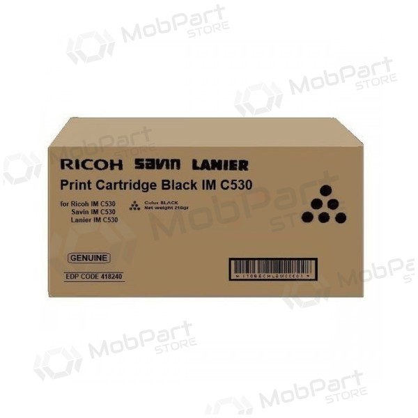 Ricoh IMC530 (418240), svart toner för laserskrivare, 20500 sidor.