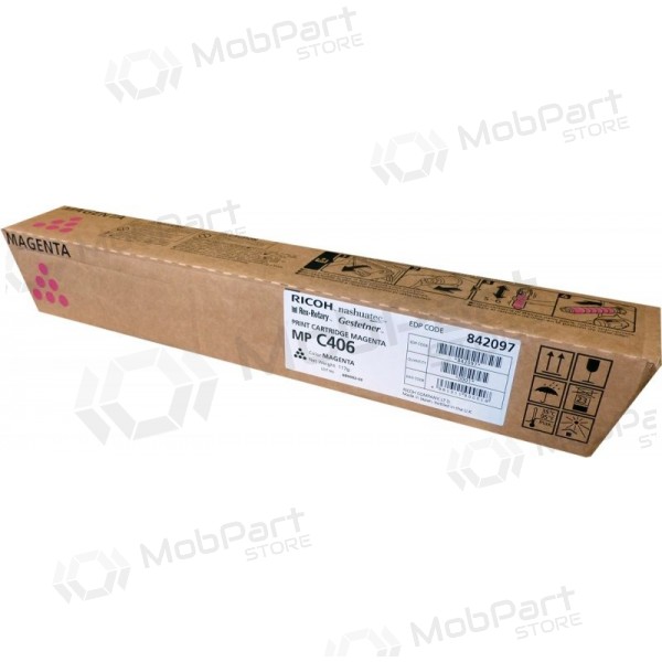Ricoh MP C406 (842097) laserkassett, purpur