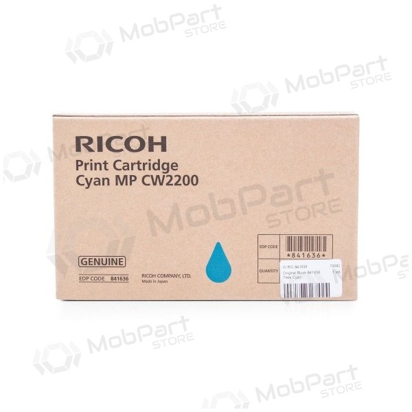 Ricoh MP CW2200 (841636) bläckpatron, cyan