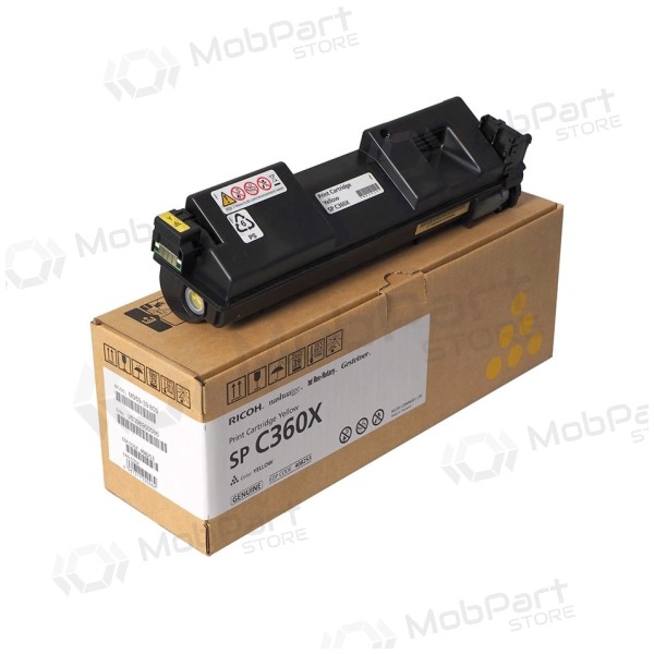 Ricoh SP C360X (408253) Lasertoner, Gul
