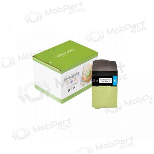 Static Control laserkassett cyan, kompatibel med Lexmark 78C2XC0